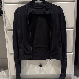 lululemon athletica Classic Black Bomber Jacket